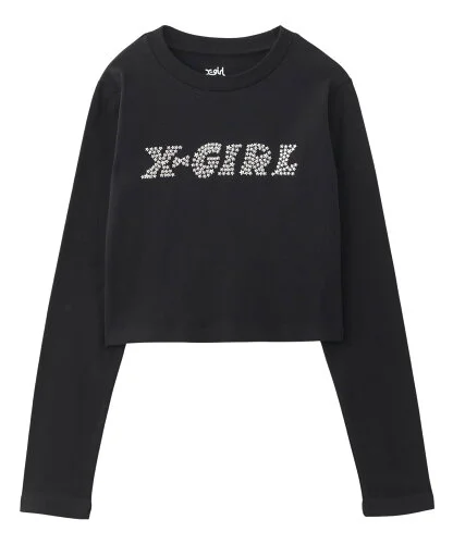 X-girl STAR LOGO L/S BABY TEE