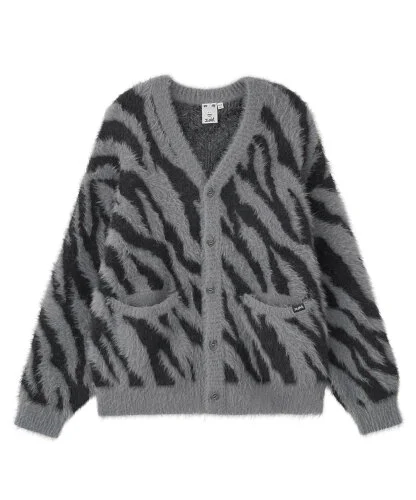 X-girl ZEBRA KNIT CARDIGAN