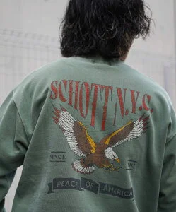 Schott CREW SWEAT TRAD EAGLE/クルースウェット トラッドイーグル