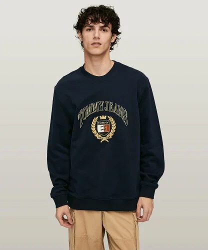 TOMMY JEANS TJM REG TJ PREP CREST CREW