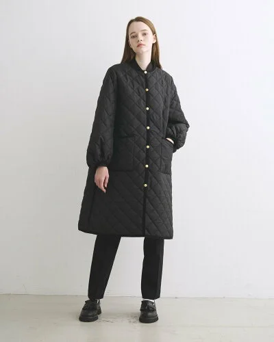 Traditional Weatherwear ARKLEY PUFF SLEEVE LONG トラディショナル ウェザーウェア ジャケット・アウター その他のジャケット・アウター ブラック ホワイト【送料無料】