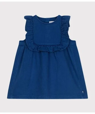 PETIT BATEAU サージ織りジャンパースカート