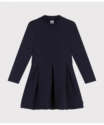 PETIT BATEAU チュビックキルティング長袖ワンピース