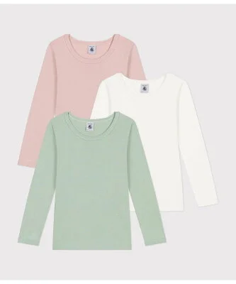 PETIT BATEAU 長袖Tシャツ3枚組