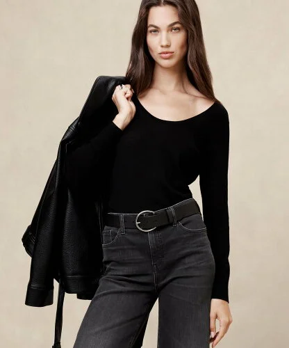 BANANA REPUBLIC FACTORY STORE メリノウール スクープバック セーター