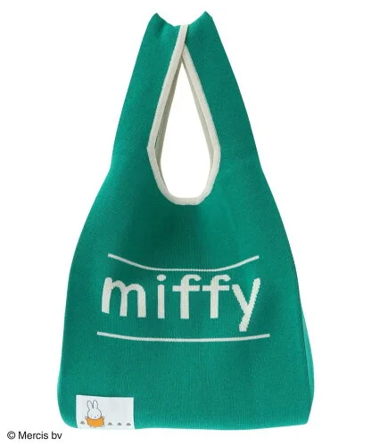 Green Parks Miffy/ジャガード配色ニットBag