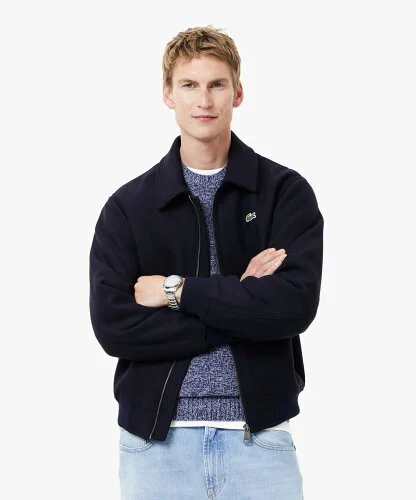 LACOSTE 裏地キルティング 中綿 ウールアビエイタージャケット