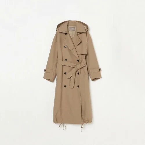 HELIOPOLE HOODED TRENCH COAT