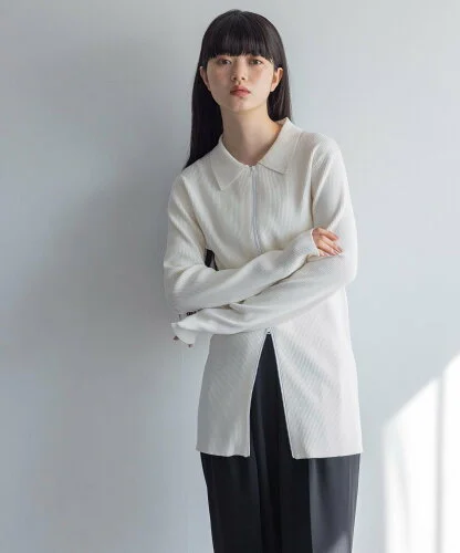 yuw ZIPニットチュニック