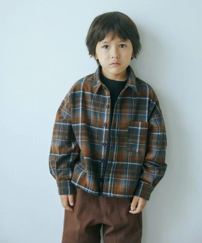 UNITED ARROWS green label relaxing TJ オンブレチェック ネルシャツ / キッズ 100cm-130cm