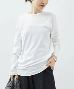 VERMEIL par iena ATON(エイトン)Suvin60/2 Perfect ロングスリーブTシャツ KKAGCW0805