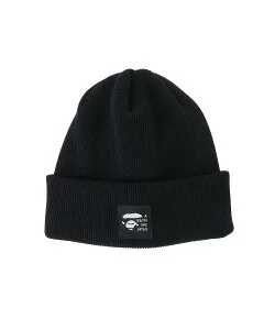 A BATHING APE LOGO KNIT CAP