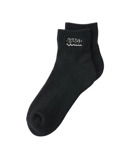 X-girl PLUMP LOGO SHORT RIB SOCKS