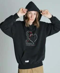 Schott ORIGINAL HEART HOODED SWEAT/オリジナルハート パーカー