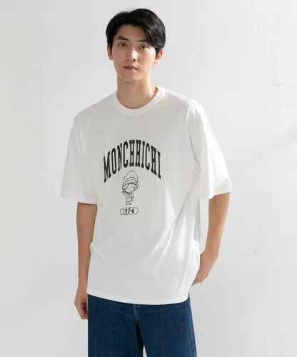 AMERICAN RAG CIE 【MEN , WOMEN】Monchhichi TEE アメリカンラグシー トップス ニット ホワイト グレー ブラック【送料無料】