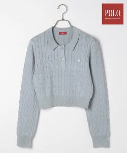 Heather 【POLO BCS(ポロ・ビーシーエス)】ケーブルポロニット