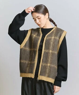 BEAUTY&YOUTH UNITED ARROWS 【別注】＜TOWNCRAFT＞ジップ ニットベスト