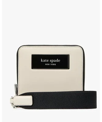 kate spade new york ラベル スモール コンパクト ウェブド リストレット