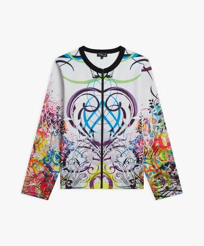 agnes b. NU37 CARDIGAN アーティスト ジップカーディガン Ryan McGinness