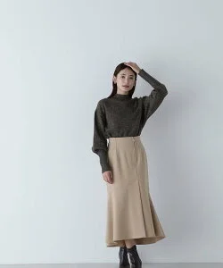 NATURAL BEAUTY BASIC サイドジップアシメスカート