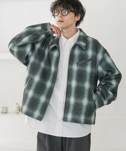 【SALE／30%OFF】RAGEBLUE 【WOOLLYTEC/ウーリーテック】ジップアップ/ストレッチショートブルゾン レイジブルー ジャケット・アウター ブルゾン・ジャンパー ブラック ブラウン【送料無料】