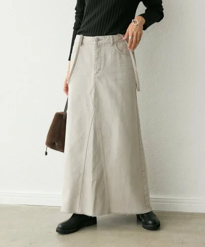 RIVE DROITE 予約【MONN.:.(モン)】LOOSE DENIM SKIRT