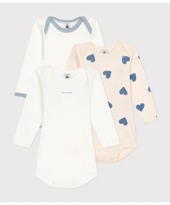 PETIT BATEAU 長袖ボディ3枚組