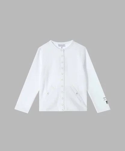 agnes b. ENFANT SES7 E CARDIGAN キッズ アーティスト カーディガンプレッション MA ZA SI