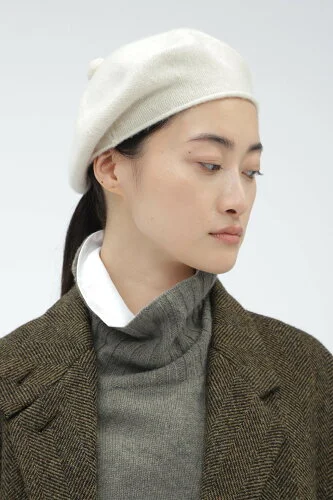 MARGARET HOWELL MERINO CASHMERE BERET