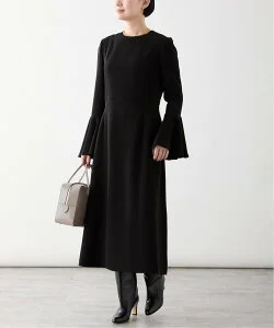 VERMEIL par iena 《予約》ROOM NO.8 BLACK BELLSLEEVE ドレス BR8O-234-1455