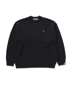 A BATHING APE ONE POINT RELAXED FIT SWEATER