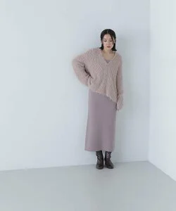 NATURAL BEAUTY BASIC フェザーニットセットキャミワンピース