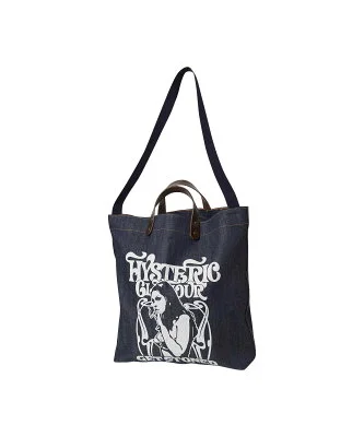 HYSTERIC GLAMOUR SMOKING GIRL デニムトートバッグ