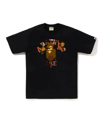 A BATHING APE BAPE CHECK COLLEGE MILO TEE