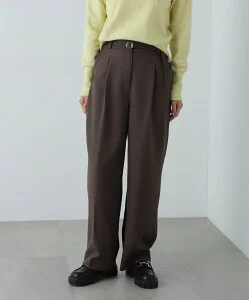 N. Natural Beauty Basic センタープレスベルト付ワイドパンツ《S Size Line》