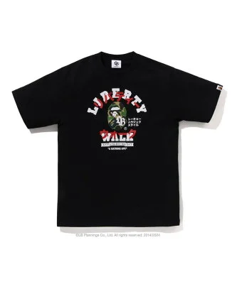 A BATHING APE BAPE X LBWK - KATAKANA COLLEGE TEE