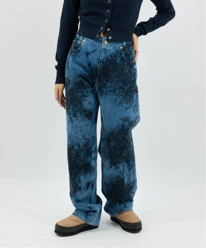 JOINT WORKS NOMA t.d. / ノーマティーディー. Hand Dyed Denim Work Pants