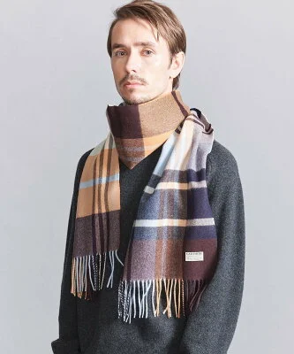 BEAUTY&YOUTH UNITED ARROWS カシミヤ チェック マフラー