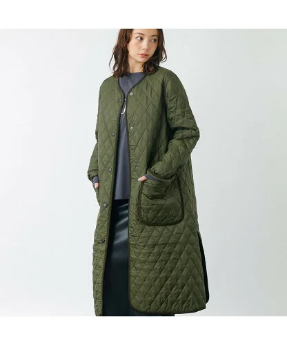 Rouge vif la cle 【BARBOUR/バブアー】ROUND COLLAR QUILT / キルティン