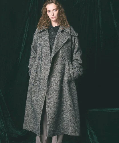 MAISON SPECIAL 【Italian Dead Stock Fabric】Prime-Over Trench Coat