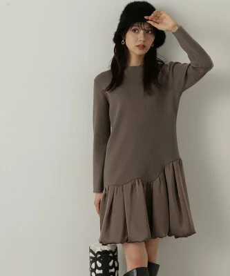 PROPORTION BODY DRESSING バルーンニットワンピース