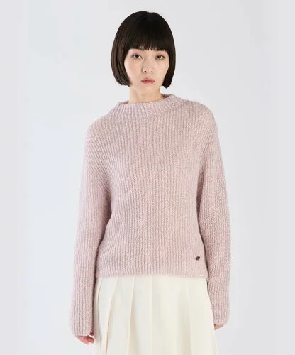 To b. by agnes b. WW89 PULLOVER ラメモヘアプルオーバー