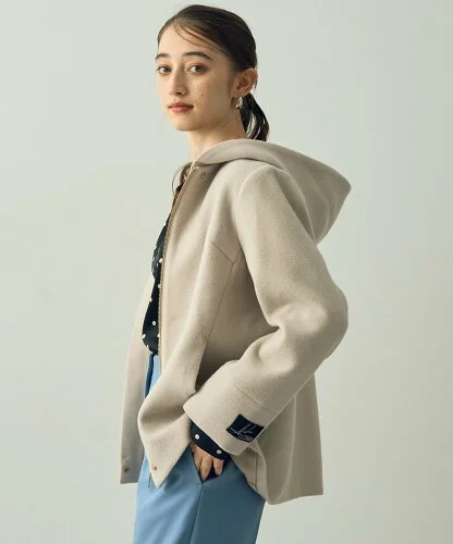 YECCA VECCA ウール混2wayショートコート