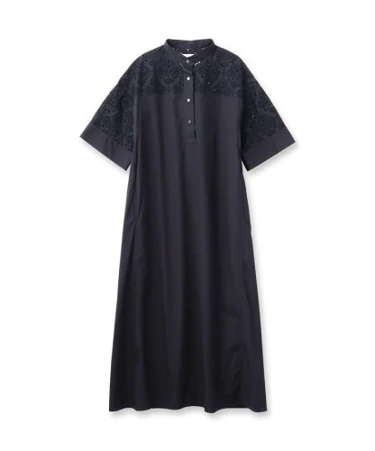 DRESSERTIOR TICCA(ティッカ)レース半袖シャツワンピース