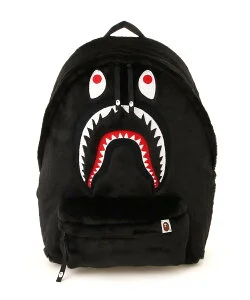 A BATHING APE SHARK FUR DAYPACK