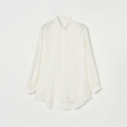 HELIOPOLE FRILL STAND COLLAR BLOUSE