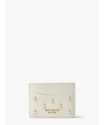 kate spade new york パール エンベリッシュド カード ホルダー