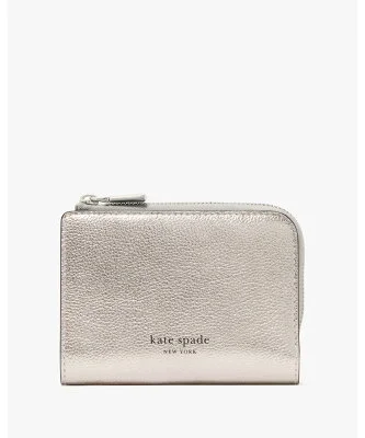 kate spade new york アヴァ メタリック ジップ バイフォールド ウォレット