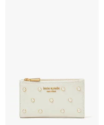 kate spade new york パール エンベリッシュド スモール スリム バイフォールド ウォレット