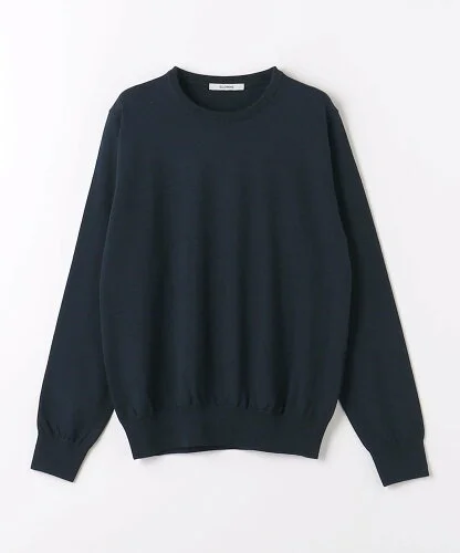 UNITED ARROWS green label relaxing ＜SLOANE＞30G ウール クルーネック ニット